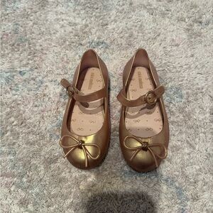 Girls' Gold Mary Jane Shoes